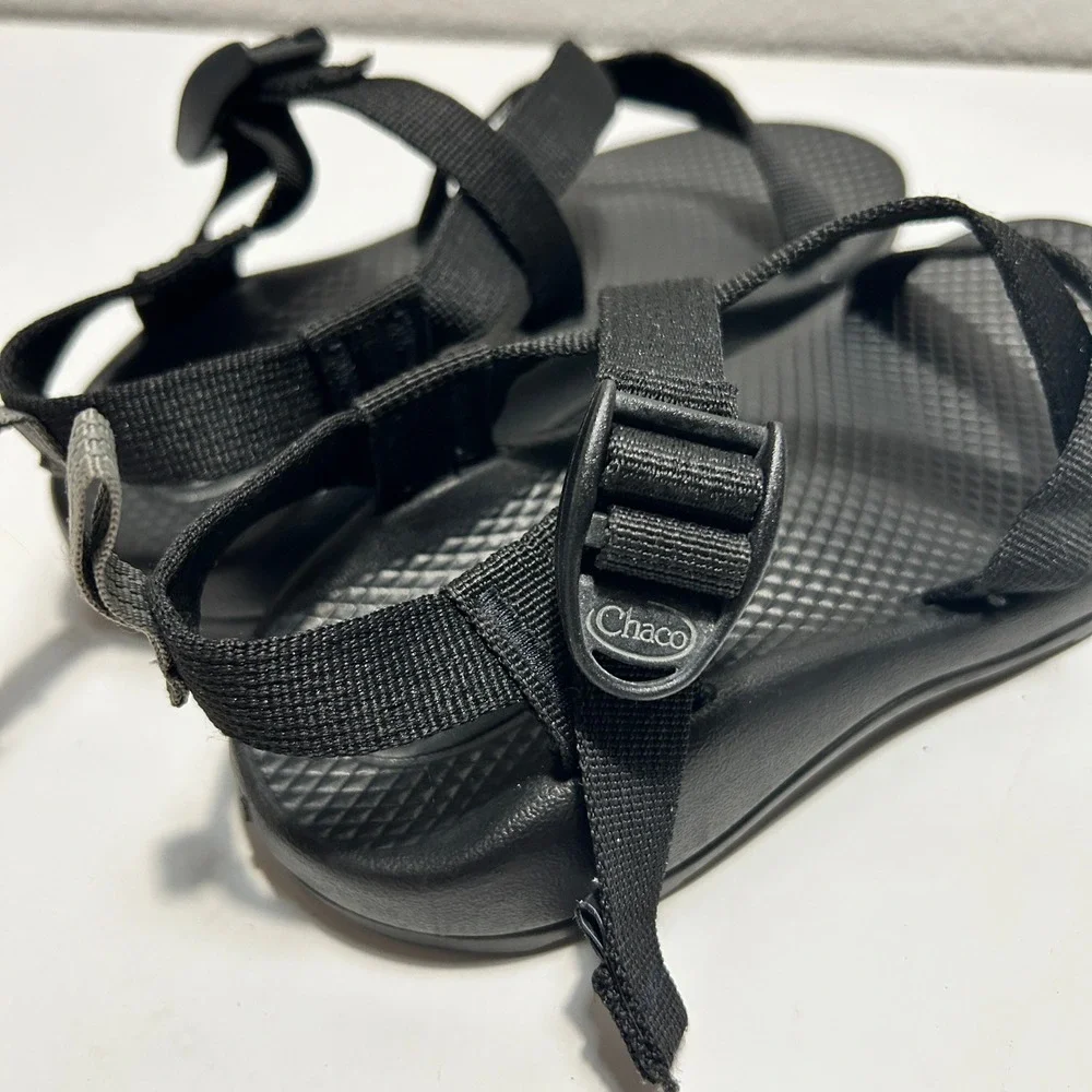 Chaco Kids Z1 Ecotread Sandals Black Youth Size 3 Adjustable Straps Hiking